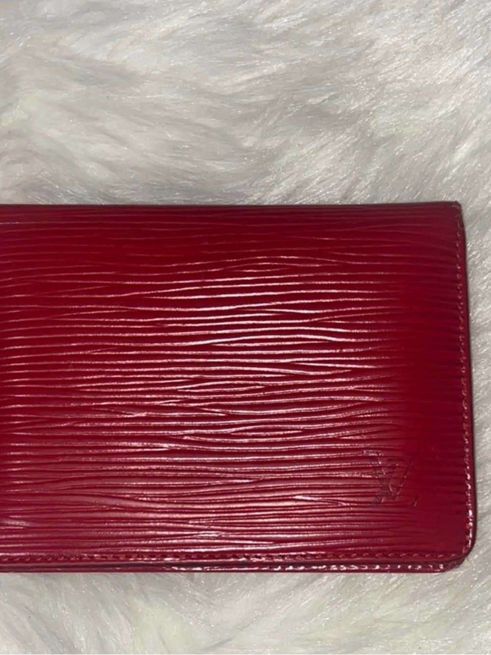 Louis Vuitton Red Epi Leather ID holder